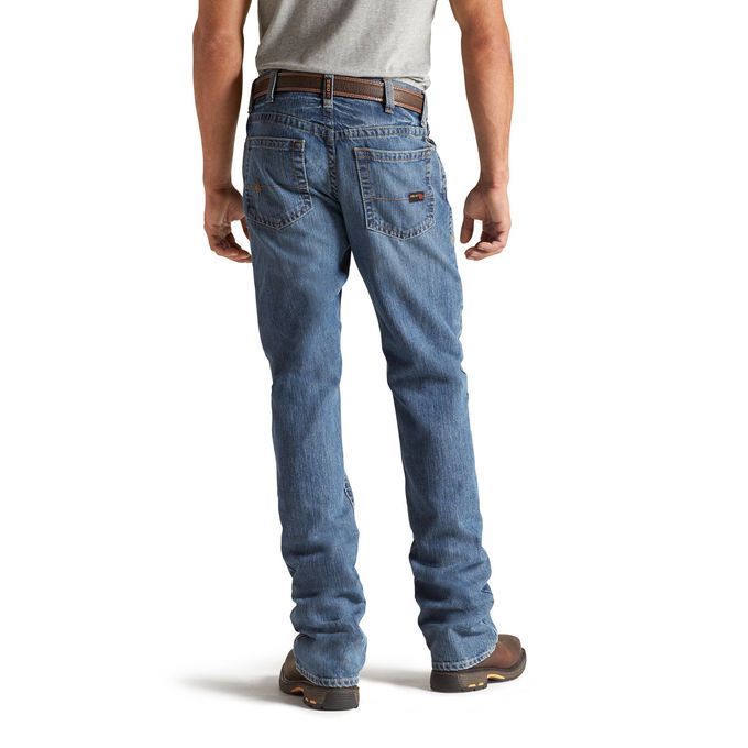 Ariat Flame-Resistant M4 Low Rise Bootcut Jeans – Light Wash – GenPac ...