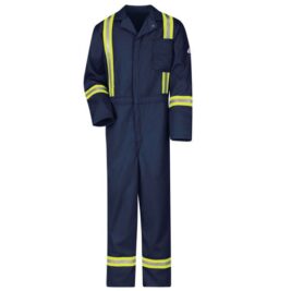 Bulwark Classic Flame-Resistant Coverall with Reflective Trim