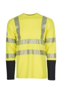 DragonWear ProDry Dual Hazard Hi-Vis Shirt – Yellow