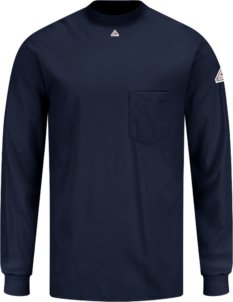 Bulwark Men’s Lightweight Flame-Resistant Long Sleeve Tagless Shirt