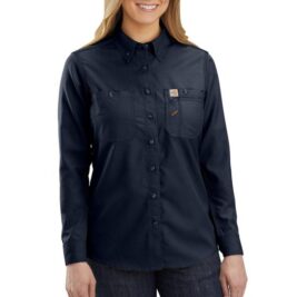 Carhartt Women’s Flame-Resistant Force Relaxed Fit Lightweight Button-Up Shirt